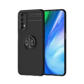 Alan Şanslı Realme 7 Range Yüzüklü Silikon Siyah Kılıf