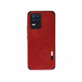 Alan Şanslı Realme 8 Loop Deri Silikon Kırmızı Kılıf