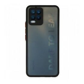 Alan Şanslı Realme 8 Montreal Silikon Kapak Siyah Kılıf