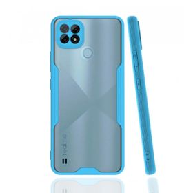 Alan Şanslı Realme C21 Platin Silikon Mavi Kılıf