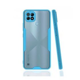 Alan Şanslı Realme C21 Platin Silikon Mavi Kılıf
