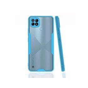 Alan Şanslı Realme C21 Platin Silikon Mavi Kılıf