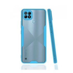 Alan Şanslı Realme C21 Platin Silikon Mavi Kılıf