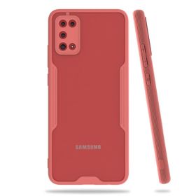 Alan Şanslı Samsung Galaxy A02S Platin Silikon Pembe Cep Telefonu Kılıfı