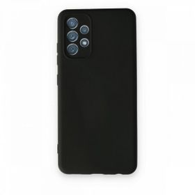 Alan Şanslı Samsung Galaxy A13 4G Nano İçi Kadife Silikon Siyah Kılıf