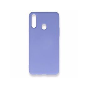 Alan Şanslı Samsung Galaxy A20S Nano İçi Kadife Silikon Lila Kılıf