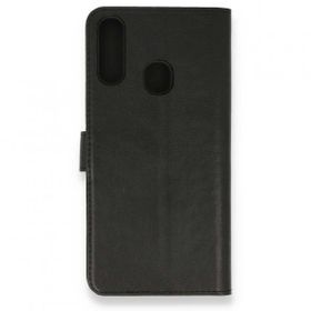Alan Şanslı Samsung Galaxy A20S Trend S Plus Kapaklı Siyah Kılıf