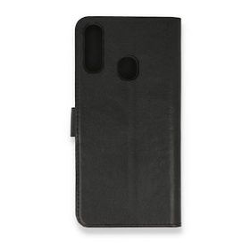 Alan Şanslı Samsung Galaxy A20S Trend S Plus Kapaklı Siyah Kılıf
