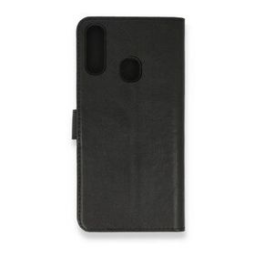 Alan Şanslı Samsung Galaxy A20S Trend S Plus Kapaklı Siyah Kılıf