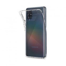 Alan Şanslı Samsung Galaxy A51 Şeffaf Silikon Lüx Cep Telefonu Kılıfı