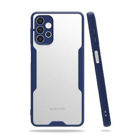 Alan Şanslı Samsung Galaxy A52 Platin Silikon Lacivert Kılıf