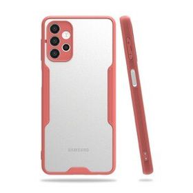 Alan Şanslı Samsung Galaxy A52 Platin Silikon Pembe Kılıf
