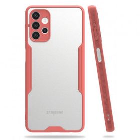 Alan Şanslı Samsung Galaxy A52 Platin Silikon Pembe Kılıf