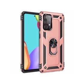 Alan Şanslı Samsung Galaxy A52 Sofya Yüzüklü Silikon Kapak Rose Kılıf