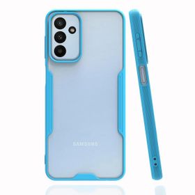 Alan Şanslı Samsung Galaxy M23 Platin Silikon Mavi Cep Telefonu Kılıfı