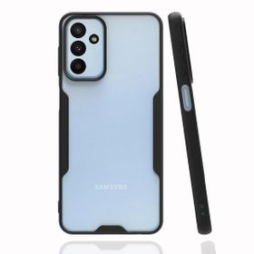 Alan Şanslı Samsung Galaxy M23 Platin Silikon Siyah Cep Telefonu Kılıfı