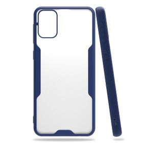 Alan Şanslı Samsung Galaxy M31 Platin Silikon Lacivert Cep Telefonu Kılıfı