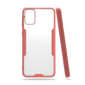 Alan Şanslı Samsung Galaxy M31 Platin Silikon Pembe Cep Telefonu Kılıfı