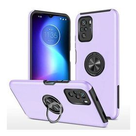 Alan Şanslı Xiaomi Poco F3 Elit Yüzüklü Kapak Mor Kılıf