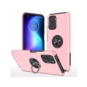 Alan Şanslı Xiaomi Poco F3 Elit Yüzüklü Kapak Pembe Kılıf