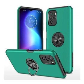 Alan Şanslı Xiaomi Poco F3 Elit Yüzüklü Kapak Yeşil Kılıf