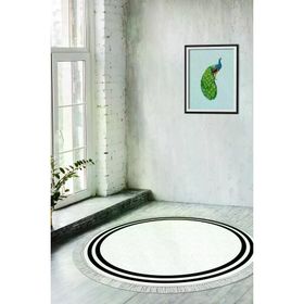 Alanur Home 1696 Beyaz Siyah Eko Trend Djt Banyo Paspası