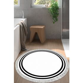 Alanur Home 1696 Beyaz Siyah Eko Trend Djt Banyo Paspası