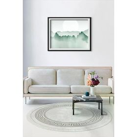 Alanur Home Alanur Star Pamuk Tabanlı Saçaklı Dijital Sari Renkli 80x150 cm Salon Halı