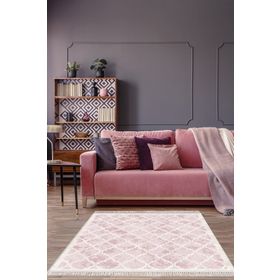 Alanur Home Alanur Trend Kaymaz Dod Tabanlı Saçaklı Dijital Multi Renkli 80x150 cm Salon Halı