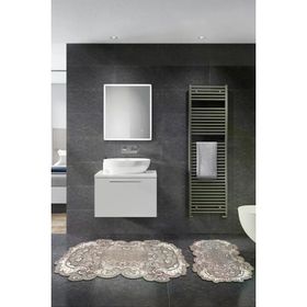 Alanur Home ST210149KA Karanfil Lazer Kesim İkili Banyo Takımı