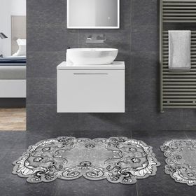 Alanur Home ST210149KA Karanfil Lazer Kesim İkili Banyo Takımı