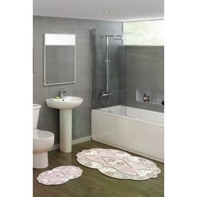 Alanur Home ST210158PU Yasemin Lazer Kesim İkili Banyo Takımı