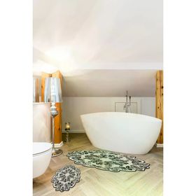 Alanur Home ST210159KR Şebboy Lazer Kesim İkili Banyo Takımı