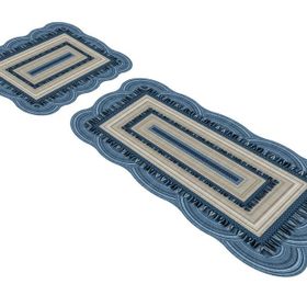 Alanur Home ST210167MV Begonya Lazer Kesim İkili Banyo Takımı