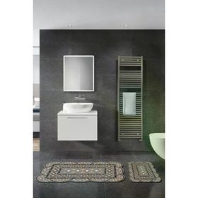 Alanur Home ST210173KZ Sümbül Lazer Kesim İkili Banyo Takımı