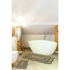 Alanur Home ST210173KZ Sümbül Lazer Kesim İkili Banyo Takımı