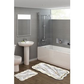 Alanur Home ST210190KR Çiğdem Lazer Kesim İkili Banyo Takımı