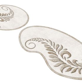 Alanur Home ST210FG411KR Gardenya Lazer Kesim İkili Banyo Takımı
