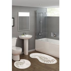 Alanur Home ST210FG411KR Gardenya Lazer Kesim İkili Banyo Takımı