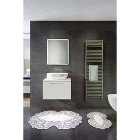 Alanur Home ST210FG412GR Nilüfer Lazer Kesim İkili Banyo Takımı