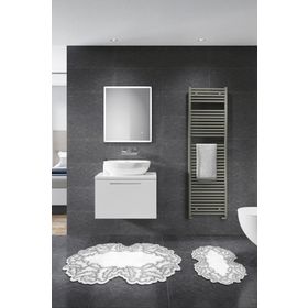 Alanur Home ST210FG412GR Nilüfer Lazer Kesim İkili Banyo Takımı