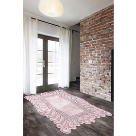 Alanur Home Yıldız Lazer Kesim Kaymaz Taban Dijital Baskı Mavi 80x150 cm Salon Halı