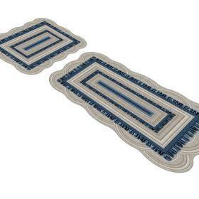 Alanur ST210163MV Begonya Lazer Kesim İkili Banyo Takımı