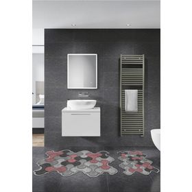 Alanur ST210FG421PU Hanımeli Lazer Kesim İkili Banyo Takımı