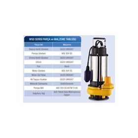 Alarko Diamond WSD 10-8 220 Volt Dalgıç Pompa