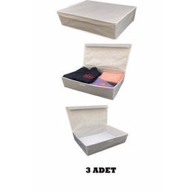 Alas Gri 50x40x19 cm Çok Amaçlı Kutu Baza