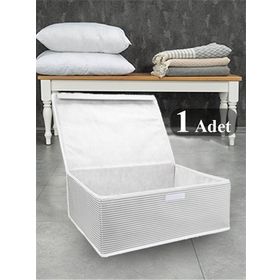 Alas Gri 50x40x19 cm Çok Amaçlı Kutu Baza