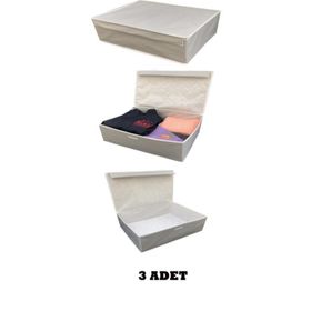 Alas Gri 50x40x19 cm Çok Amaçlı Kutu Baza