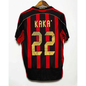 Alaturka Mix Kaka Retro Şampiyonlar Ligi Armalı Milan Siyah Kırmızı Mavi Forma