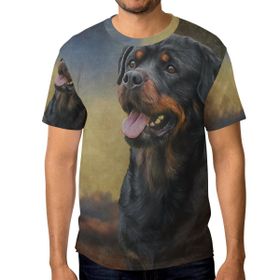 Alaza Rottweiler Dog Kısa Kollu Erkek Tişört